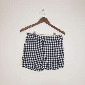 J. Crew Factory Gingham Black White Shorts